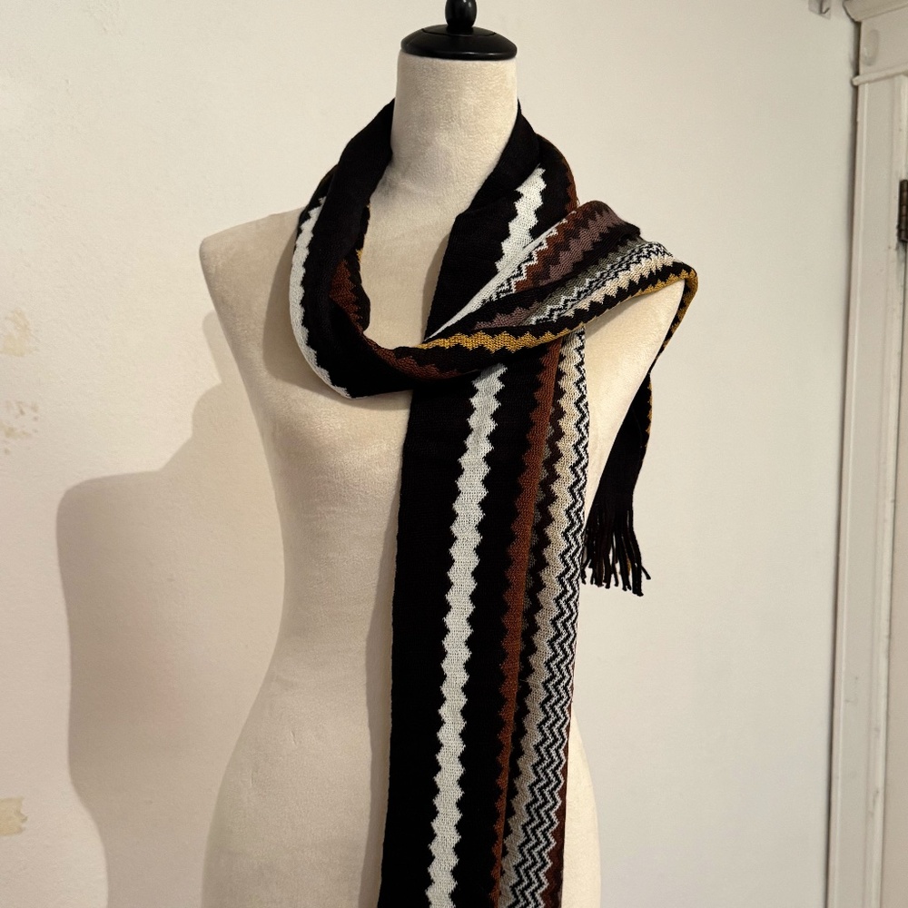 XXO Chevron Scarf – Fall Colors